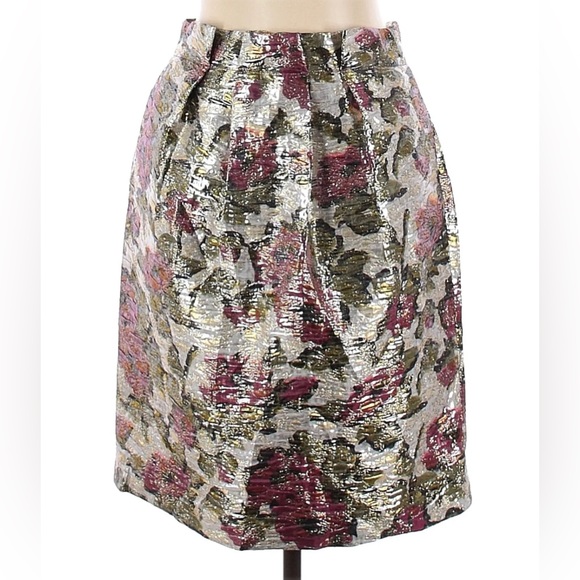 Magaschoni floral brocade knee length skirt - Picture 1 of 8
